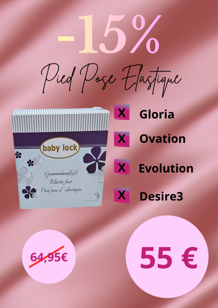 gpied pose élastiqueuide tissus