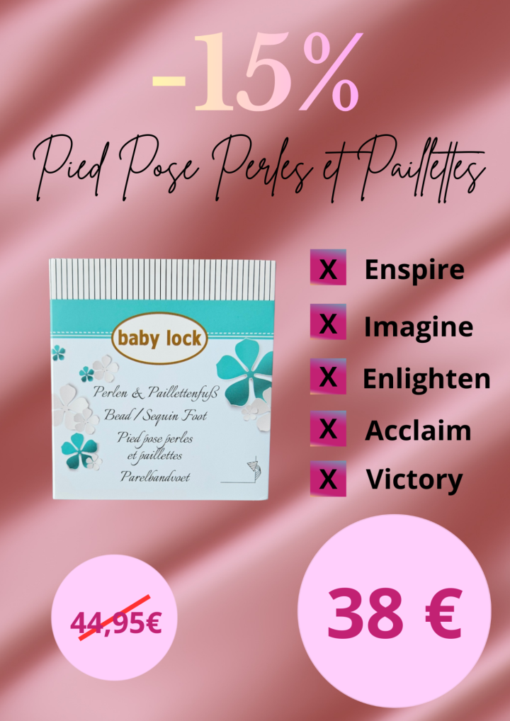 pied pose perle et paillettes